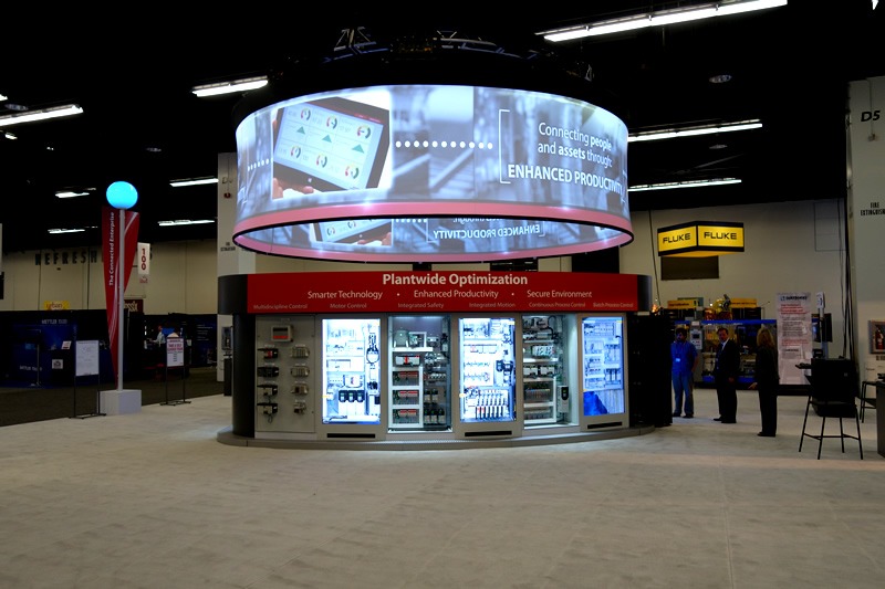 Pixelwix 360 Degree Display Products used in Automation Fair.